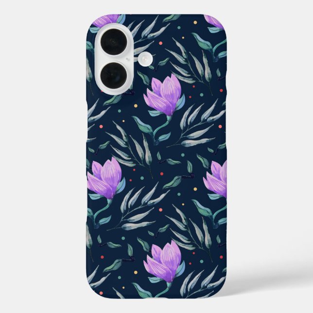 Funda iPhone 16 Bloom nocturno (Reverso )