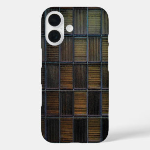 Funda iPhone 16 Bloque de color neutro con aspecto de pana