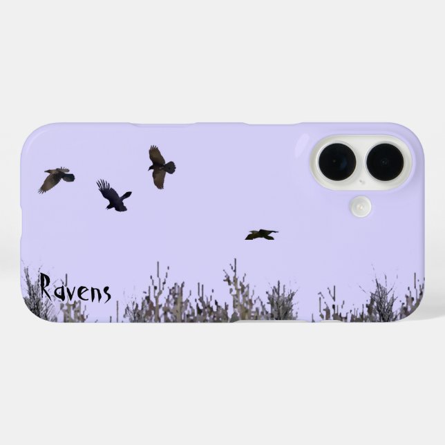 Funda iPhone 16 Bloque de Ravens (Reverso (Horizontal))