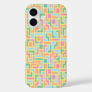 Funda iPhone 16 Bloques de rompecabezas