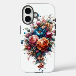 Funda iPhone 16 Blossom Elegance: Teléfono Floral C