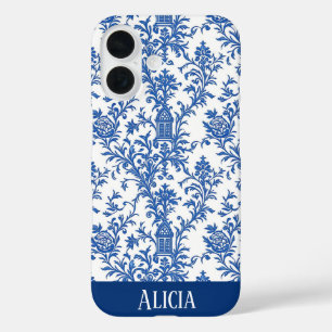 Funda iPhone 16 Blue Flowile