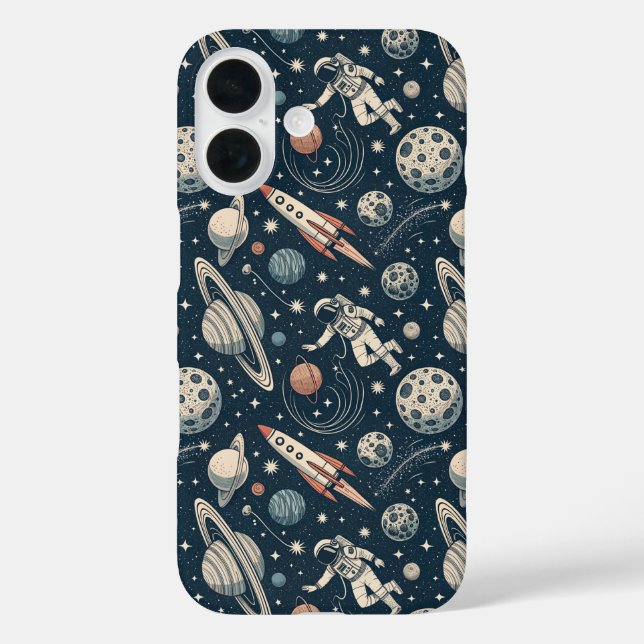 Funda iPhone 16 Blue Galaxy Adventure (Reverso )