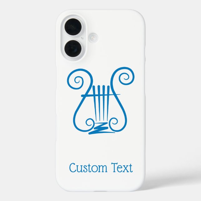 Funda iPhone 16 Blue Lyre (Reverso )
