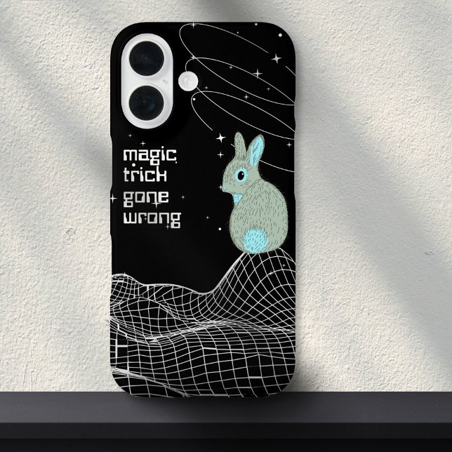 Funda iPhone 16 Blue Magic Trick Bunny Rabbit Meme (Subido por el creador)