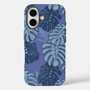 Funda iPhone 16 Blue Monsteras