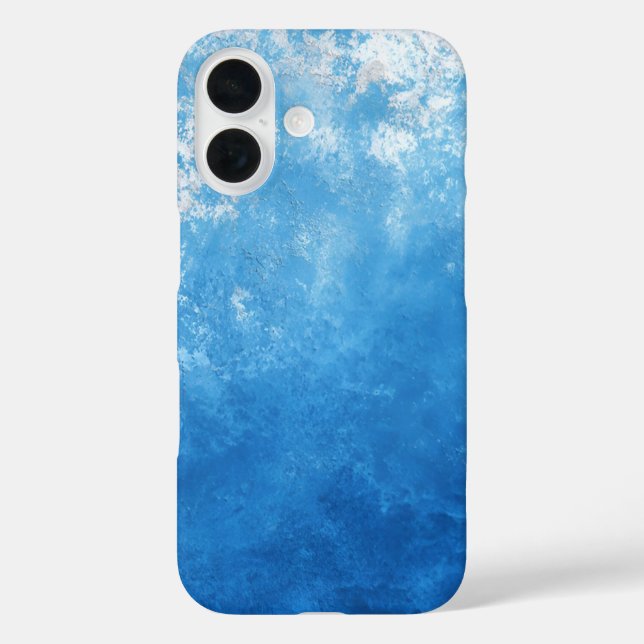 Funda iPhone 16 Blue Ombre Painted (Reverso )