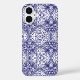 Funda iPhone 16 Blue Tile Mediterráneo