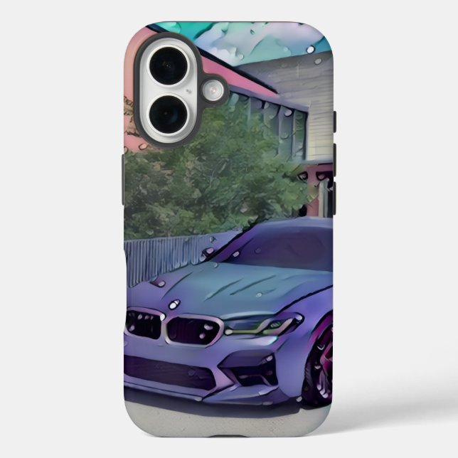 Funda iPhone 16 BMW car phone back cover (Reverso )