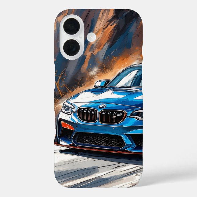 Funda iPhone 16 BMW M-Force Velocity Art (Reverso )