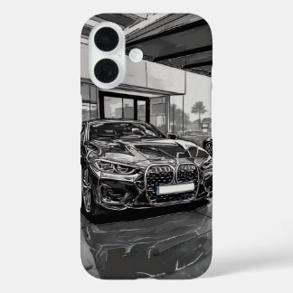 Funda iPhone 16 BMW - Predominio de la parrilla en la sombra