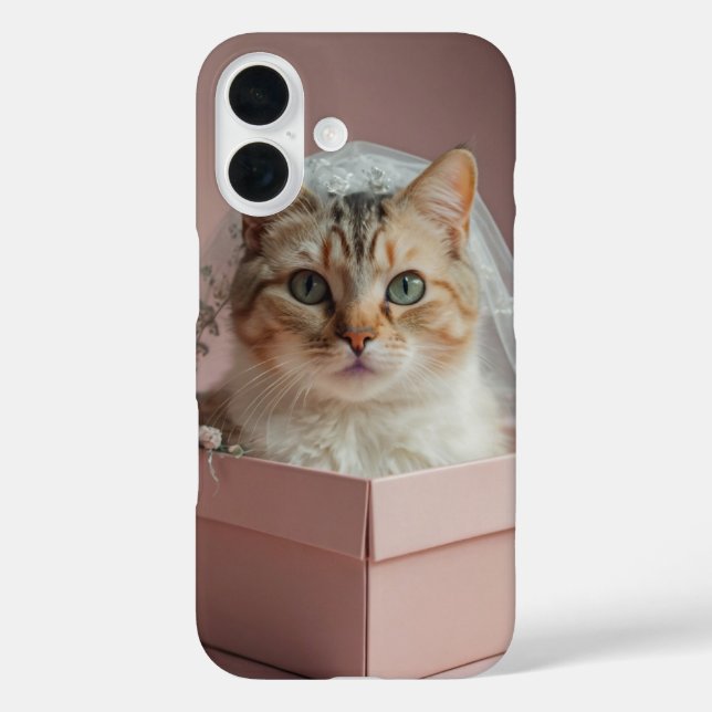 Funda iPhone 16 Boda Cat (Reverso )