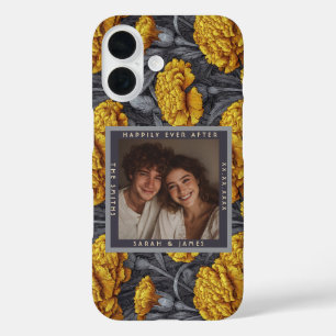 Funda iPhone 16 Boda de viñedo de jardín de clavel personalizado c
