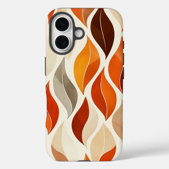 Funda iPhone 16 Boho Autumn deja estuche de teléfono (Reverso )
