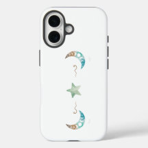Boho Moon and Star iPhone 16 Case