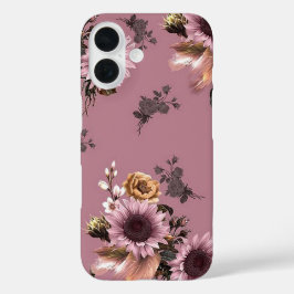 Funda iPhone 16 Boho Sunflowers