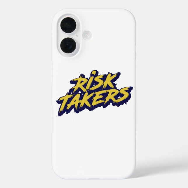 Funda iPhone 16 Bold "Risk Takers" Motivational (Reverso )