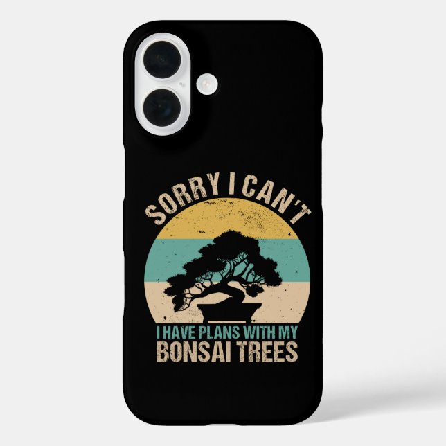 Funda iPhone 16 Bonsai Tree - Cool Indoor Plants Lover Gardening (Reverso )
