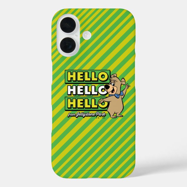 Funda iPhone 16 Boo-Boo Bear Hola Hola Desde Jellystone (Reverso )