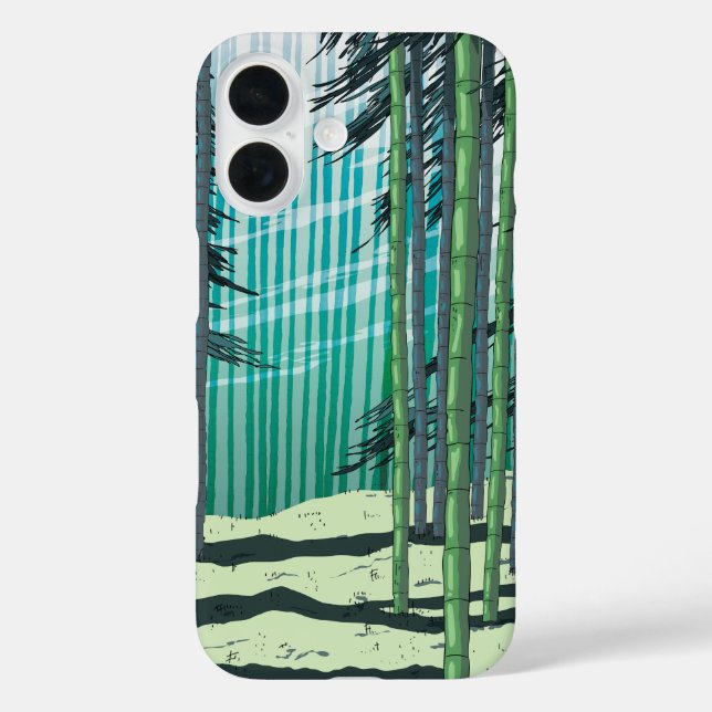 Funda iPhone 16 Bosque de Bambú (Reverso )