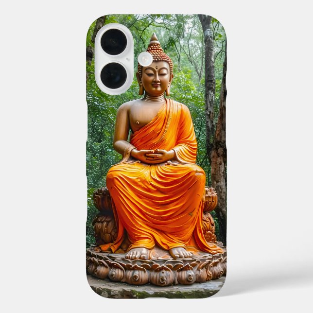 Funda iPhone 16 Bosque de Calma: El Santuario de Buda (Reverso )