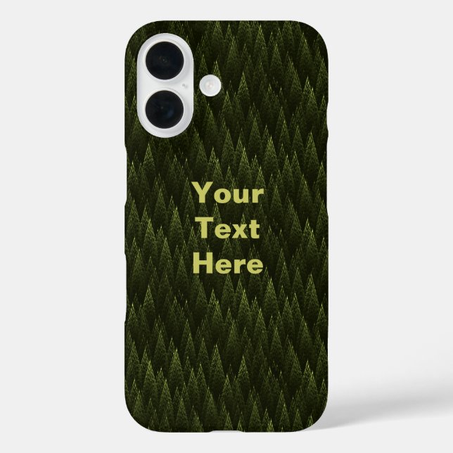 Funda iPhone 16 Bosque de Conifer Fractal (Reverso )