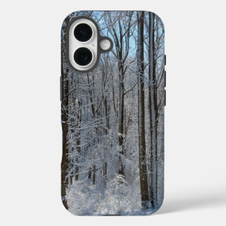 Funda iPhone 16 Bosque nevado de álamos I