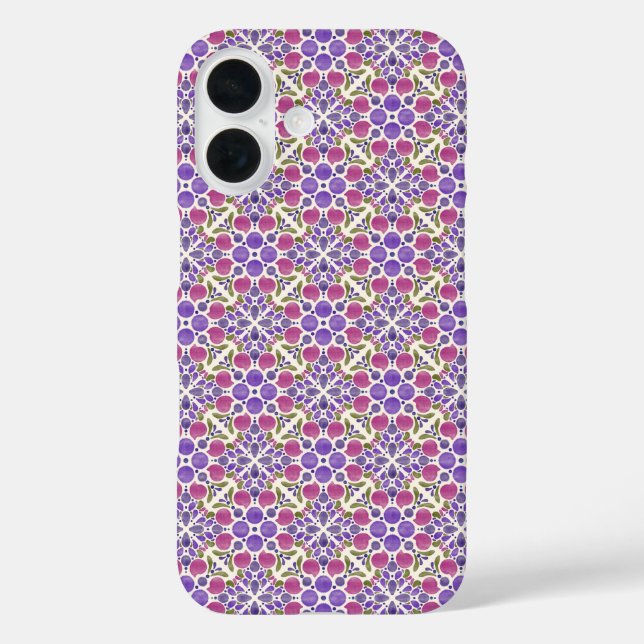 Funda iPhone 16 Botanical Pop - Berry (Reverso )
