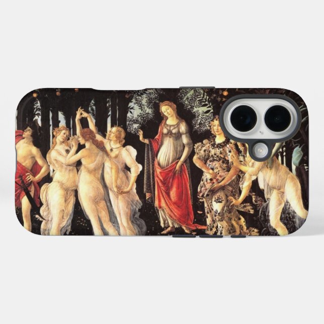 Funda iPhone 16 Botticelli Primavera /Alegory de primavera (Reverso (Horizontal))