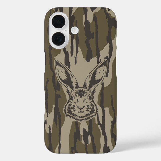 Funda iPhone 16 Bottomland Camo Hundiendo Camo Rabbit (Reverso )