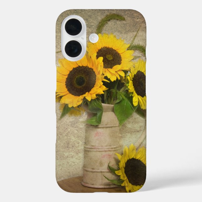 Funda iPhone 16 Bouquest de los girasoles (Reverso )