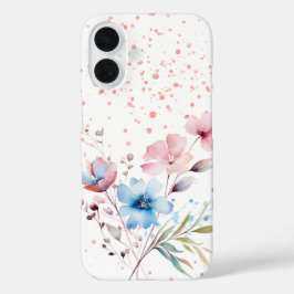 Funda iPhone 16 Bouquet acuarela
