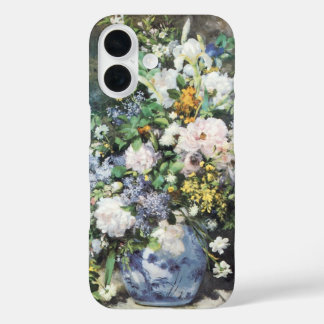Funda iPhone 16 Bouquet de primavera de Pierre Renoir, flores de é