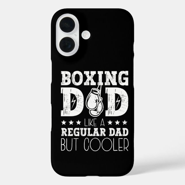 Funda iPhone 16 Boxeador Papá Como Un Papá Regular Pero Más Genial (Reverso )