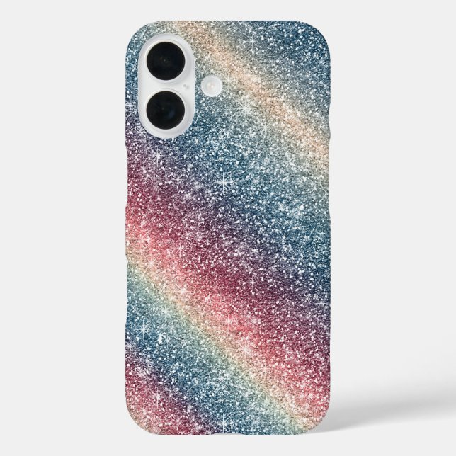 Funda iPhone 16 Brillo de Arcoíris  (Reverso )