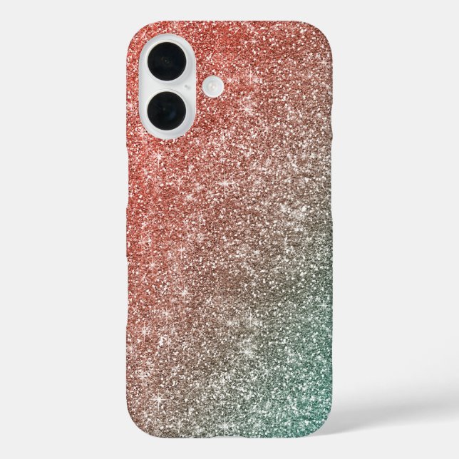 Funda iPhone 16 Brillo de Arcoíris  (Reverso )