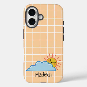 Funda iPhone 16 Brillo del sol y nubes personalizado