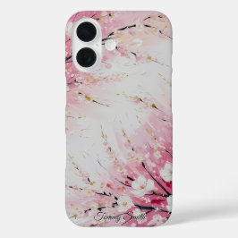 Funda iPhone 16 Brisa de Flor de Cerezo Abstracta