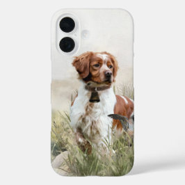 Funda iPhone 16 Brittany Spaniel, pasión por las aves