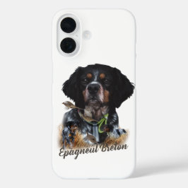 Funda iPhone 16 Brittany Spaniel, pasión por las aves
