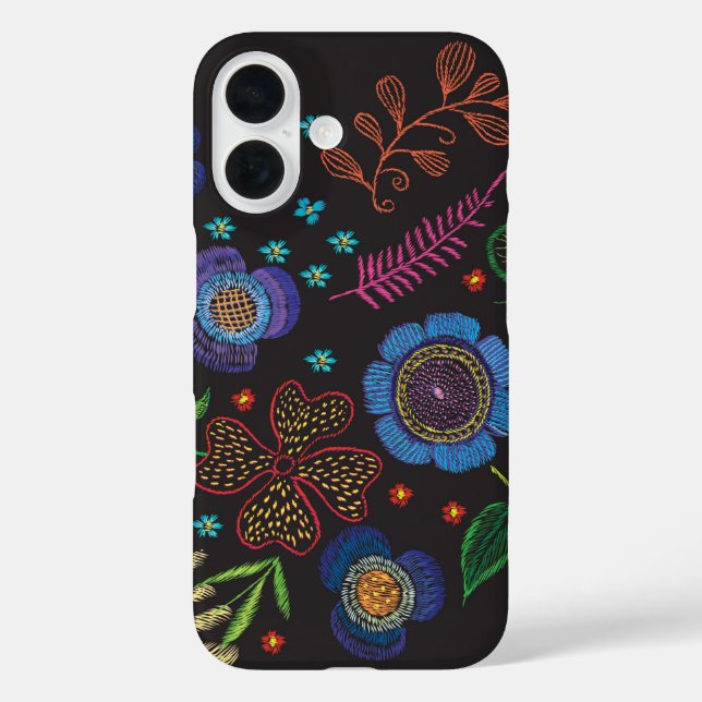 Funda iPhone 16 broche bordado (Reverso )