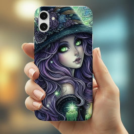 Funda iPhone 16 Bruja Celestial Mística