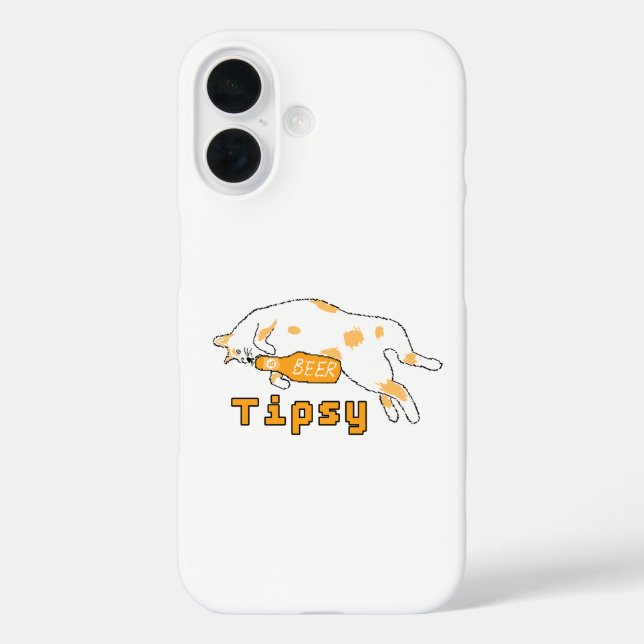 Funda iPhone 16 BubblyCuddle Beer Cat (Reverso )