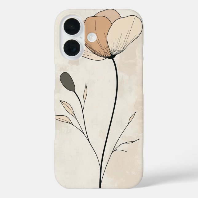 Funda iPhone 16 Bud Beige clásico (Reverso )