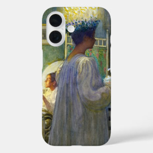 Funda iPhone 16 Buenos días navidades, la fiesta de Santa Lucy