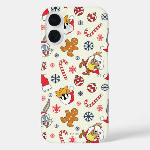 Funda iPhone 16 BUGS BUNNY™, DAFFY DUCK™ & Lola Patrón Navideño