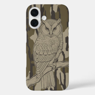 Funda iPhone 16 Búho de Camo en Bottomland