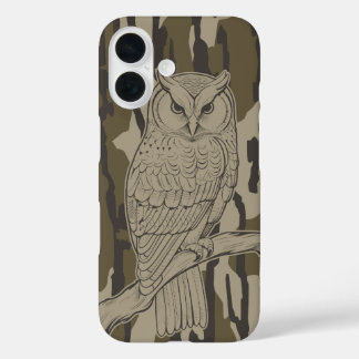 Funda iPhone 16 Búho de Camo en Bottomland