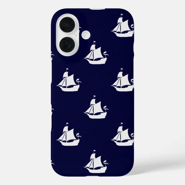 Funda iPhone 16 Buque Posh Nautical (Reverso )