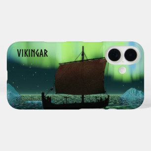 Funda iPhone 16 Buque Viking Y Luces Del Norte